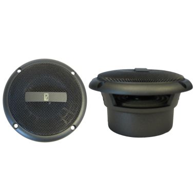 Poly-Planar Round Flush-Mount Component Speaker - Gray - Bulk Case of 20 (10-Pairs)