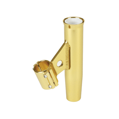 Lee's Clamp-On Rod Holder - Gold Aluminum - Vertical Mount - Fits 1.900
