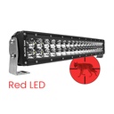 Black Oak 20 Curved Double Row Red LED Predator Hunting Light Bar - Combo Optics - Black Housing - Pro Series 3.0