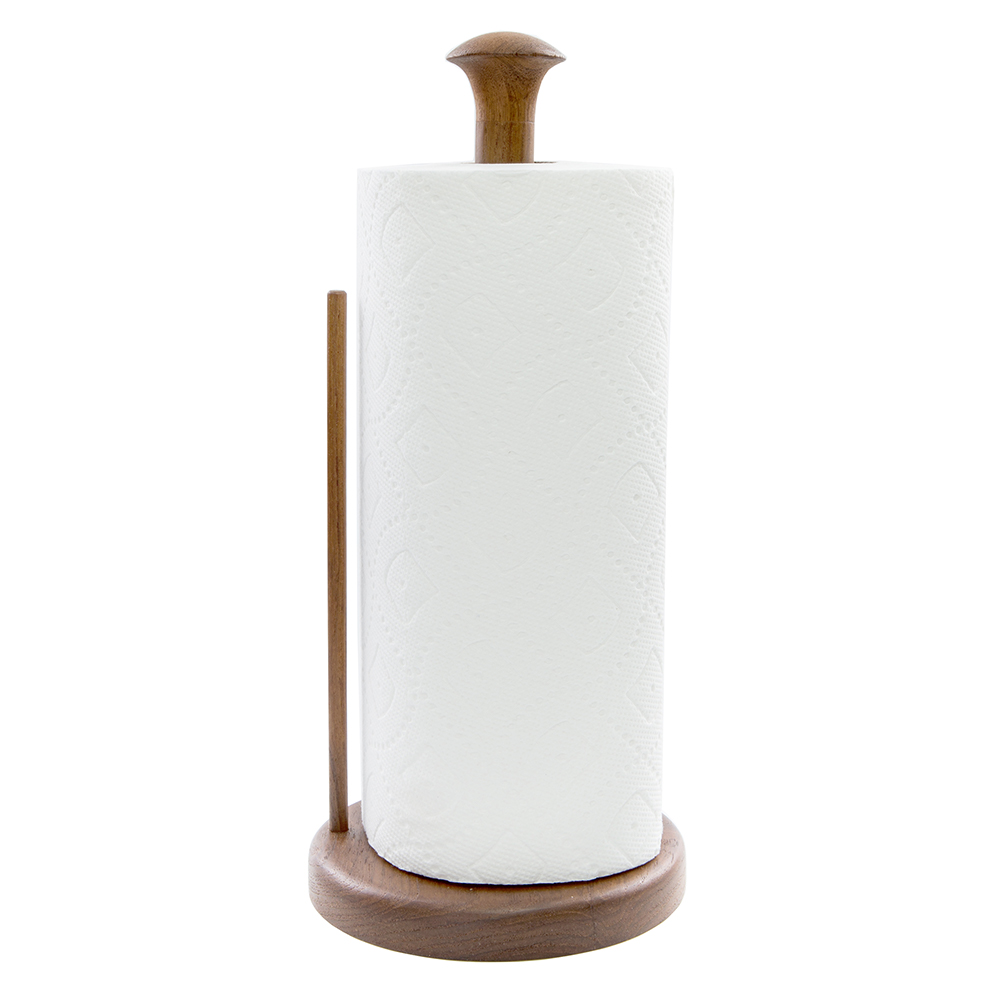 Teak Stand Up Paper Towel Holder