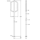 TACO Come On Board Handle - Fixed Base Mount