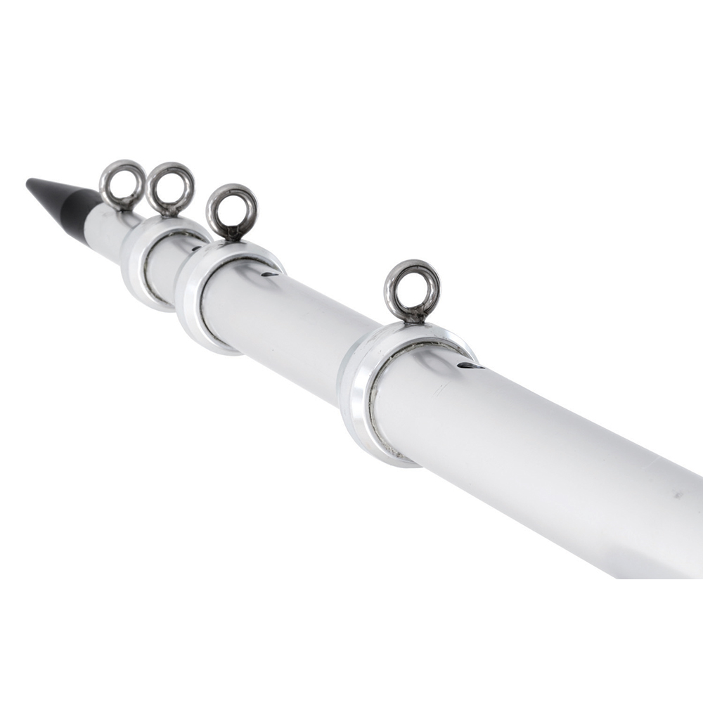 Tigress XD Telescoping Aluminum Outrigger Poles - 15' - 1-1/2 OD Silver