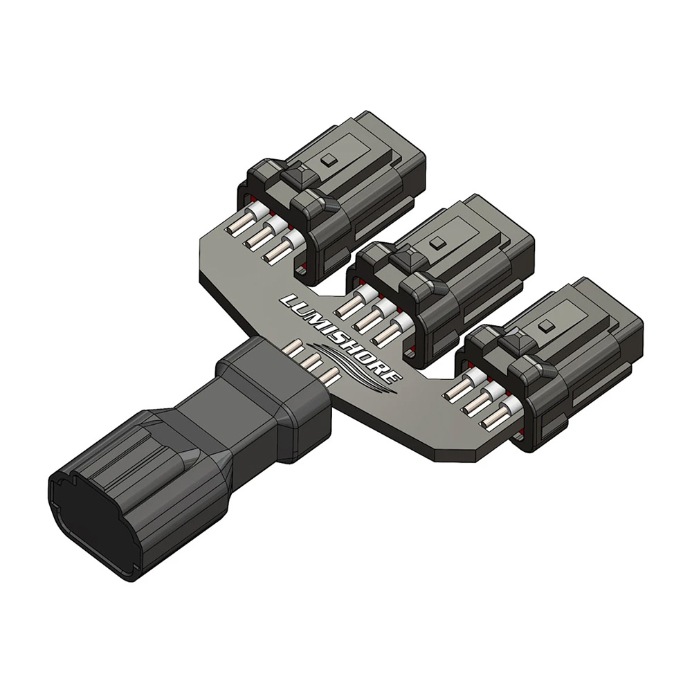 Lumishore Lux Strip & Neon Flex 6-Core 3-Way Splitter - Thumbnail 2