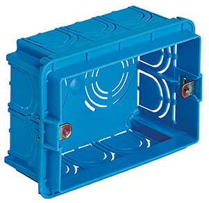 Imtra MOUNTING BOX: 3M FLUSH-MNT     RECTANGULAR, BLUE