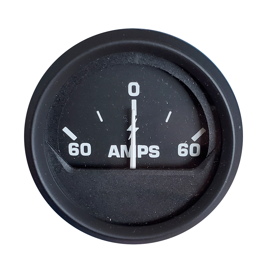 Faria Euro Black 2 Ammeter Gauge (60-0-60 AMP)