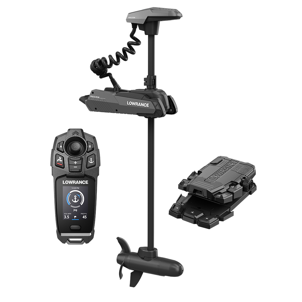 Lowrance Recon™ FW 54 Trolling Motor - Includes Freesteer Joystick Remote, Wireless Foot Pedal & HDI Nosecone