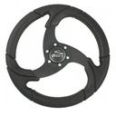 Schmitt Marine Folletto 14.2 Wheel - Black Polished Polyurethane - 3/4 Tapered Shaft w/Black Center Cap