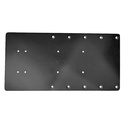 Sea Brackets 16 Straight Trolling Motor Plate - Black